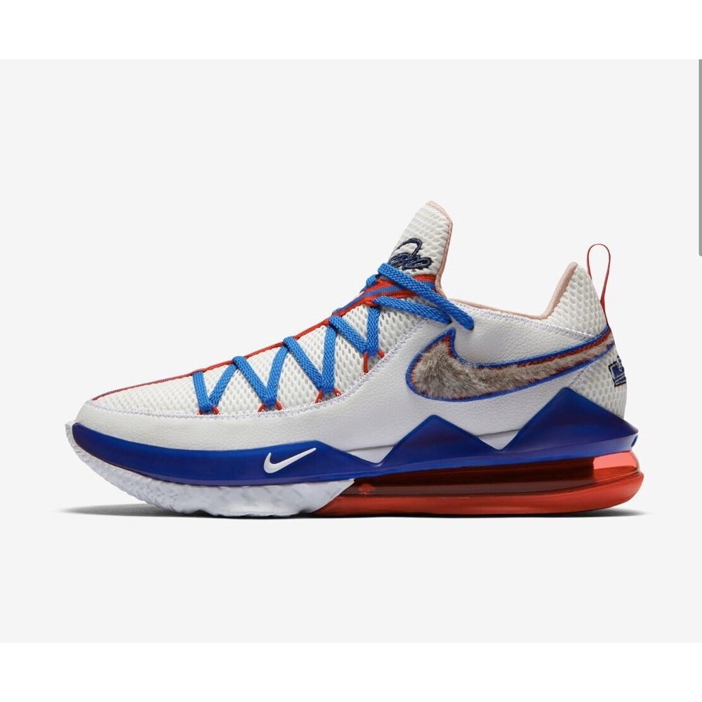 Nike LeBron 17 Low Tune Squad Mens Size 7.5 White New Space Jam Basketball Shoes